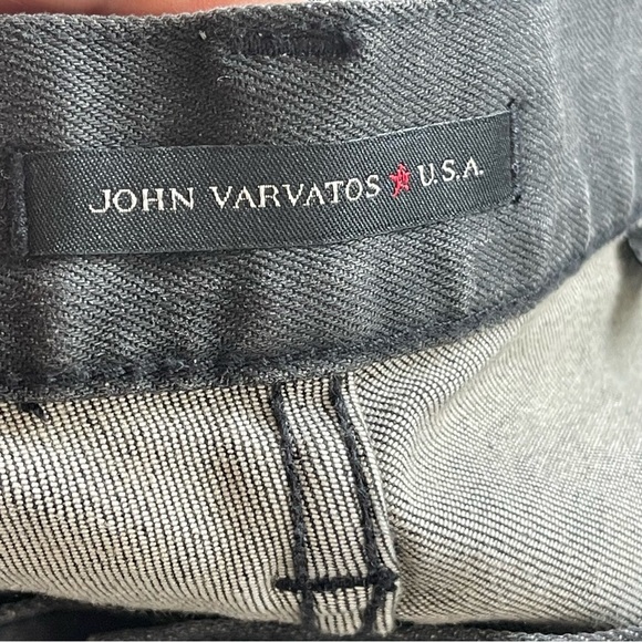 NEW JHON VARVATOS USA Classic Straight Grey Jeans Men Size 38 - Picture 9 of 14